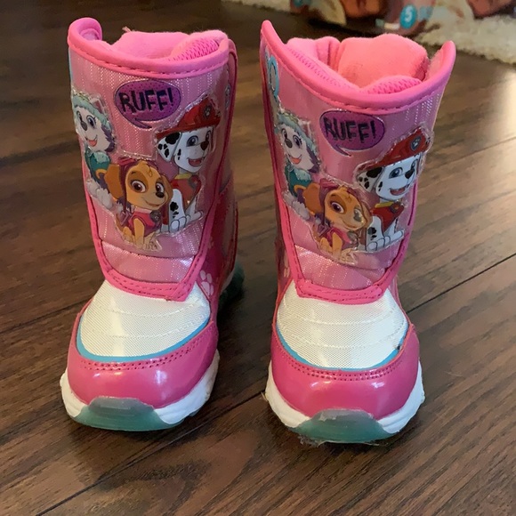 Paw Patrol snow boots. Size 7 - Picture 2 of 3